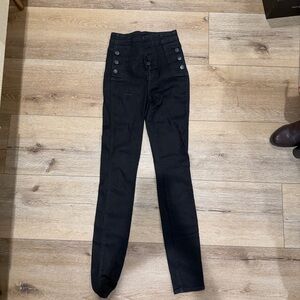 High-Waisted Black Skinny Jeans - JBRAND